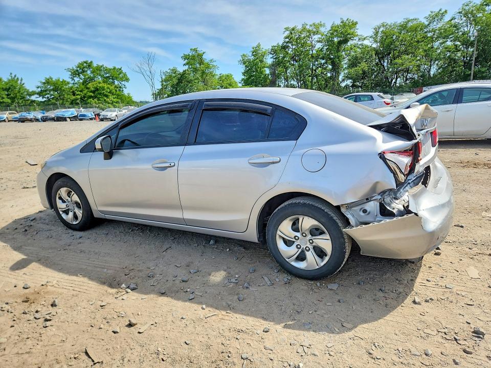 2015 Honda VIN 19XFB2F52FE116707 COPART salvage auction — REAR END, Md - Cert Of Salvage > 75% Damage, sold $2,500 on 2026-07-02 (photo 2)