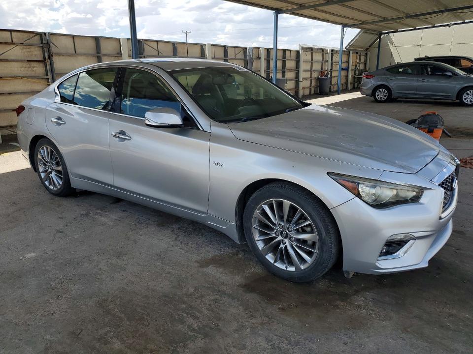 2019 Infiniti Q50 VIN JN1EV7AP2KM512269 COPART salvage auction — HAIL, Tx - Salvage Title-Flood Damage (P), sold $4,600 on 2026-07-14 (photo 4)