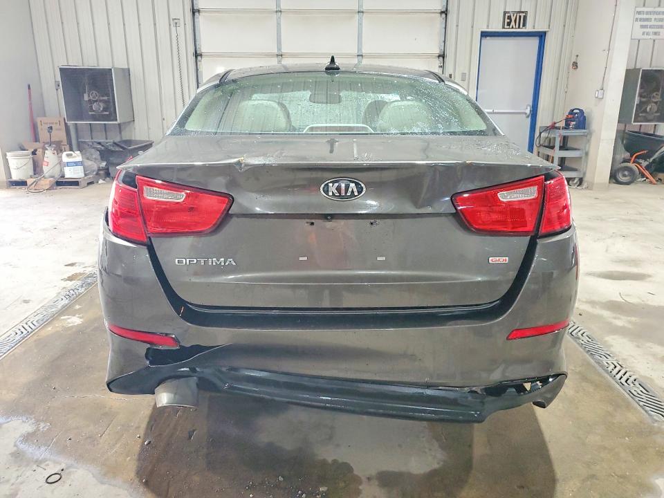 2014 Kia Optima VIN 5XXGM4A71EG324196 COPART salvage auction — REAR END, Pa - Certificate Of Salvage, sold $175 on 2026-07-09 (photo 6)