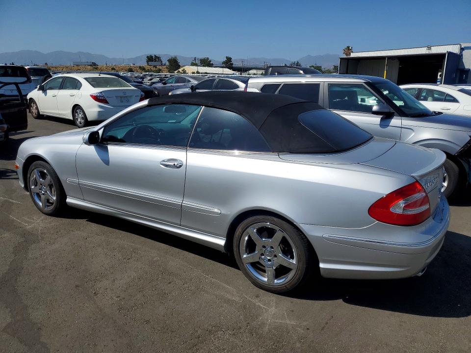 2005 Mercedes-benz Clk-class VIN WDBTK75G55T042609 COPART salvage auction — MECHANICAL, Ca - Dis/Dlr/Exp Only Clean Title, sold $800 on 2026-07-06 (photo 2)