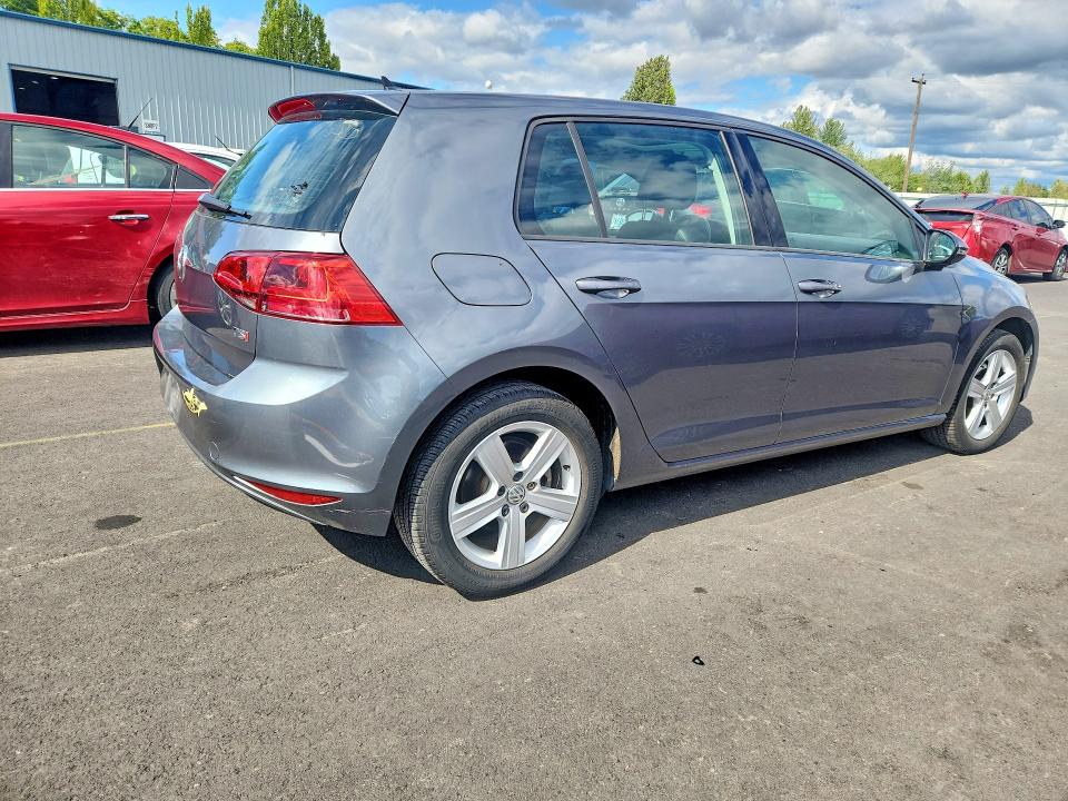 2017 Volkswagen Golf VIN 3VW217AU6HM002972 COPART salvage auction — MECHANICAL, Or - Salvage Title Certificate, sold $125 on 2026-07-29 (photo 3)
