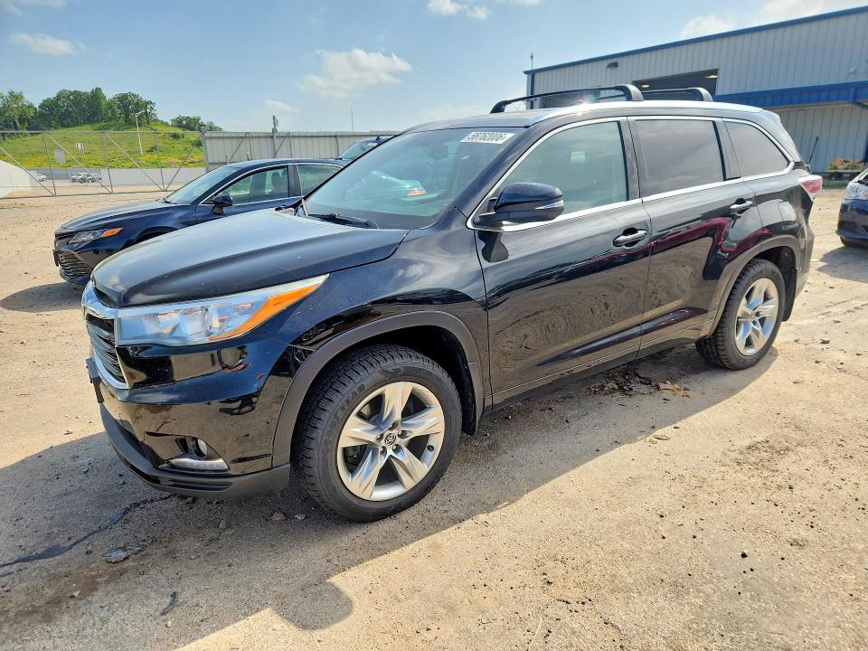 2016 Toyota Highlander VIN 5TDDKRFH7GS241882 COPART salvage auction — HAIL, Wi - Certificate Of Title, sold $9,700 on 2026-07-14 (photo 1)