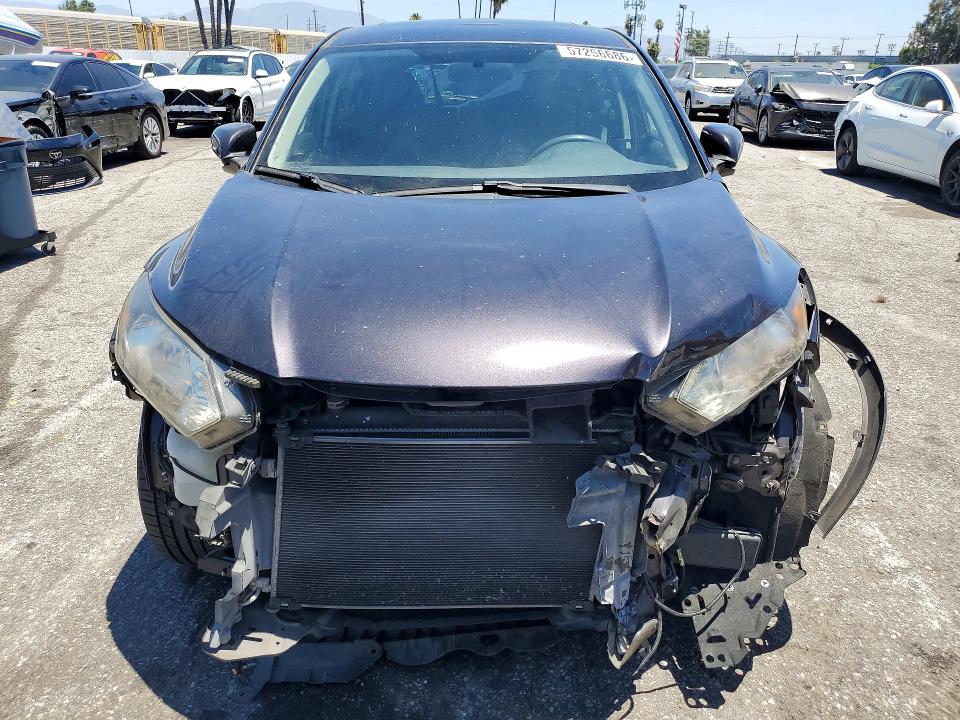 2018 Honda Hr-v VIN 3CZRU5H52JM721602 COPART salvage auction — FRONT END, Ca - Salvage Certificate, sold $4,400 on 2026-07-24 (photo 5)