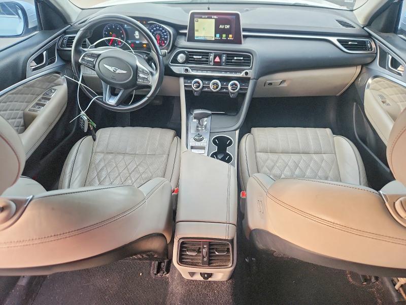 2019 Genesis G70 VIN KMTG44LAXKU022468 COPART salvage auction — REAR END, Tx - Cert Of Title-Rebuilt Salvage (P), sold $4,300 on 2026-07-02 (photo 8)