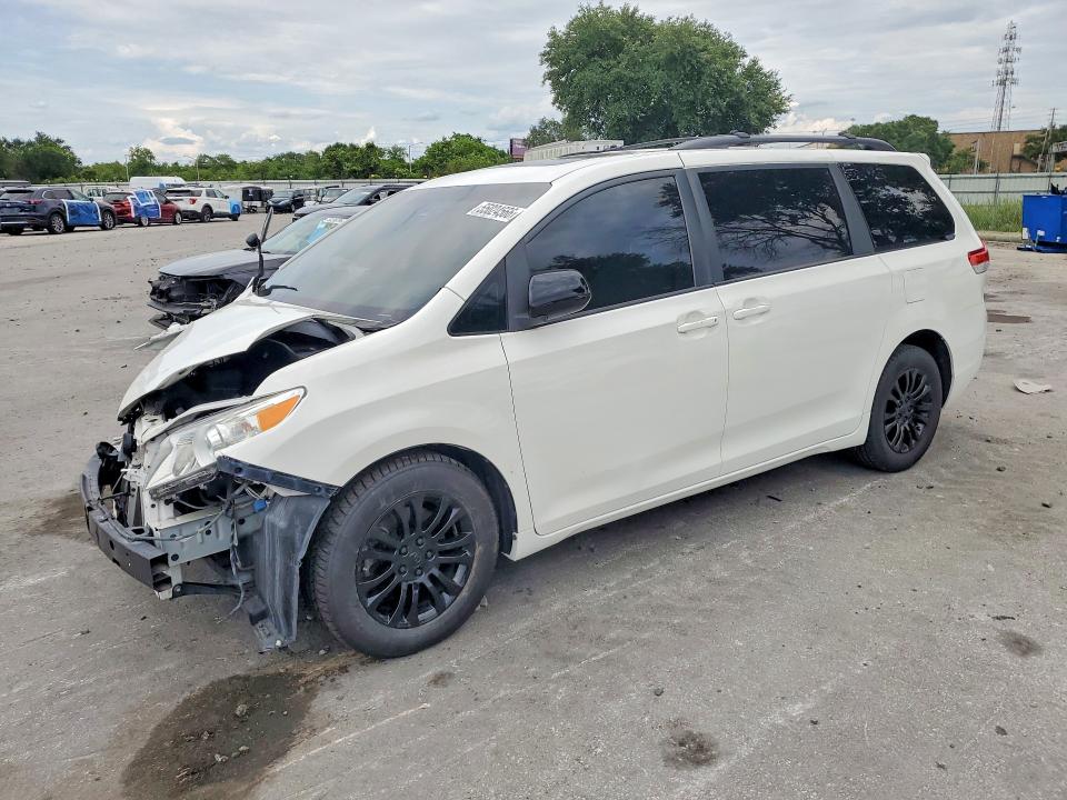 2014 Toyota VIN 5TDYK3DCXES438287 COPART salvage auction — FRONT END, Fl - Cert Of Title Slvg Rebuildable, sold $1,850 on 2026-07-09 (photo 1)