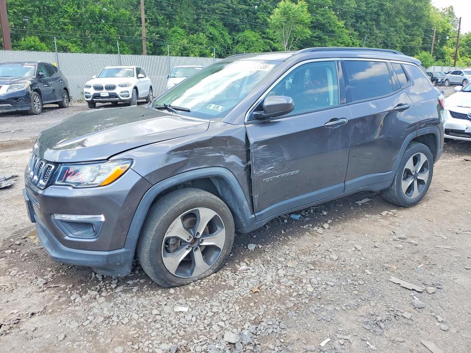 2018 Jeep Compass VIN 3C4NJDBB4JT103872 COPART salvage auction — FRONT END, PA - CERTIFICATE OF SALVAGE, sold $1,650 on 2026-08-16 (photo 1)