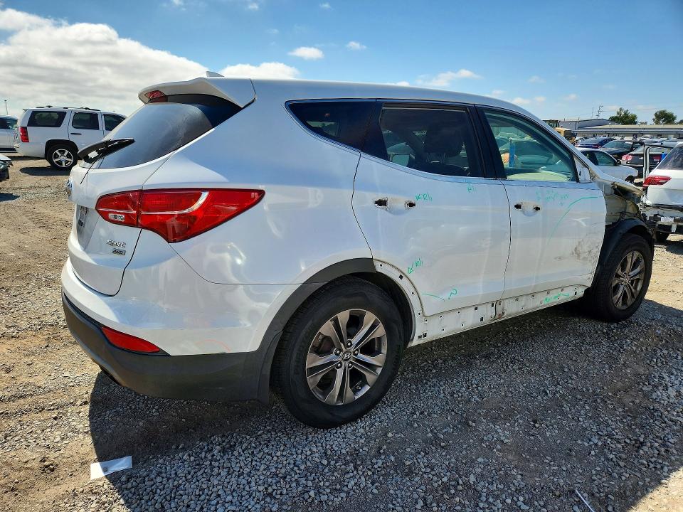 2013 Hyundai Santa fe VIN 5XYZUDLB6DG041751 COPART salvage auction — FRONT END, CA - SALVAGE CERTIFICATE, sold $2,400 on 2026-07-17 (photo 3)