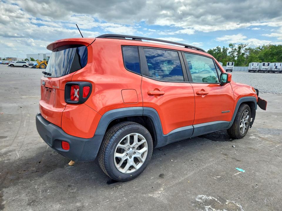 2017 Jeep Renegade VIN ZACCJABB5HPF38259 COPART salvage auction — FRONT END, Fl - Cert Of Title Slvg Rebuildable, sold $450 on 2026-07-06 (photo 3)