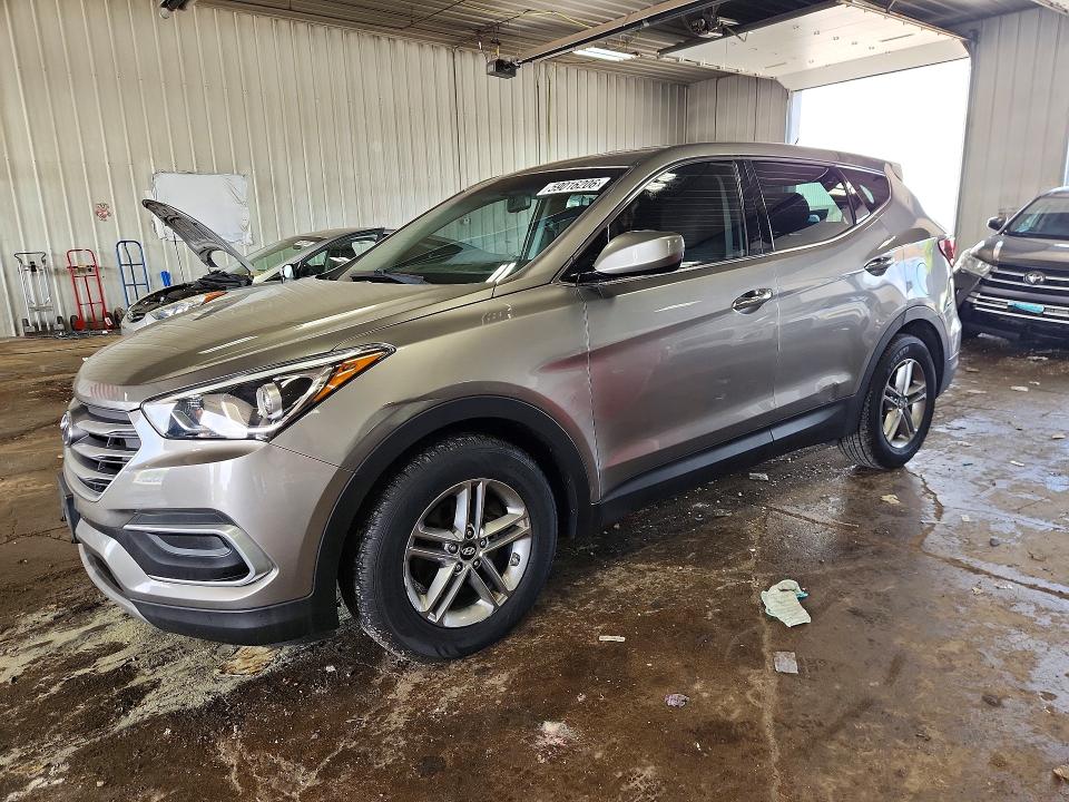 2018 Hyundai Santa fe VIN 5XYZT3LB6JG556547 COPART salvage auction — NORMAL WEAR, Il - Certificate Of Title (P), sold $4,400 on 2026-07-29 (photo 1)