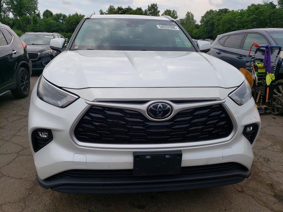 2022 Toyota Highlander VIN 5TDHZRBH1NS569427 COPART salvage auction — REAR END, Ct - Cert Of Title-Salvage, sold $15,200 on 2026-07-24 (photo 5)