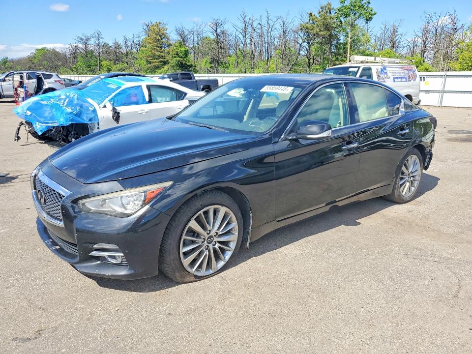 2019 Infiniti VIN JN1EV7AR4KM550247 COPART salvage auction — FRONT END, Ny - Certificate Of Title (P), sold $5,800 on 2026-07-27 (photo 1)