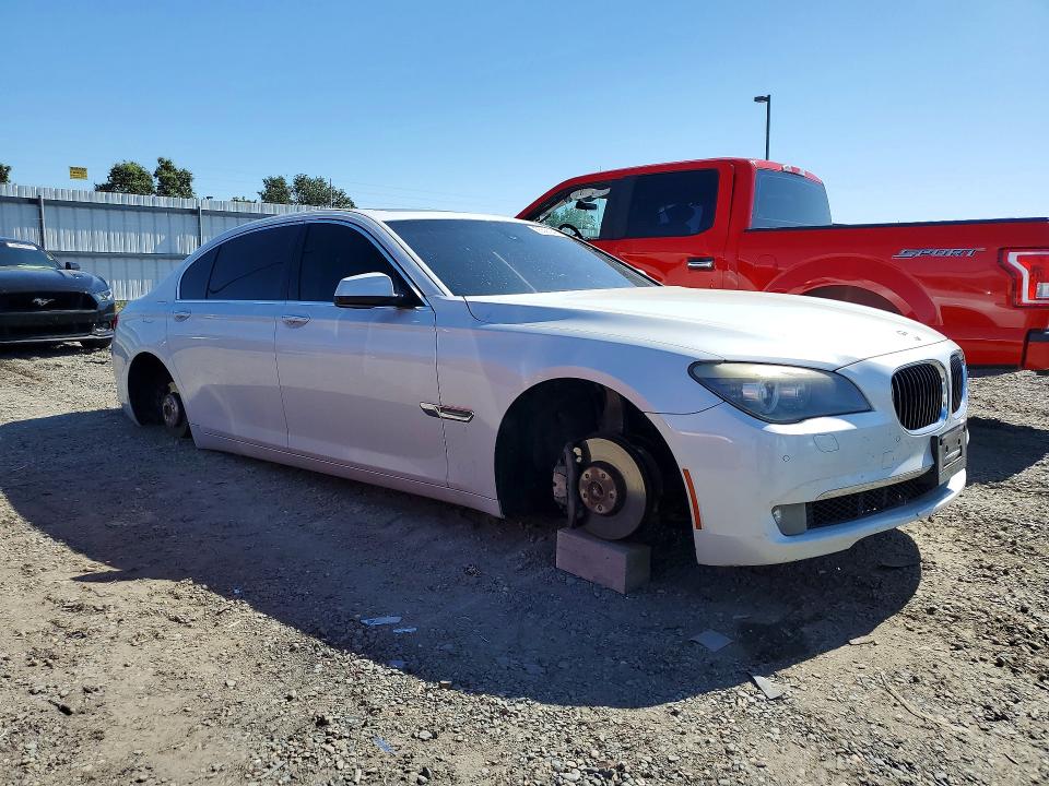 2011 BMW 7 series VIN WBAKB4C52BC574261 COPART salvage auction — VANDALISM, CA - SALVAGE CERTIFICATE, sold $100 on 2026-07-07 (photo 4)