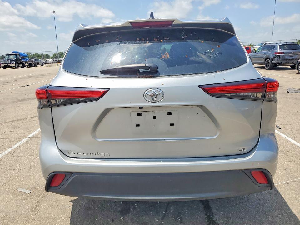2023 Toyota Highlander VIN 5TDKDRAH4PS517010 COPART salvage auction — WATER/FLOOD, Oh - Cert Of Title-Salvage Flood, sold $13,000 on 2026-07-08 (photo 6)