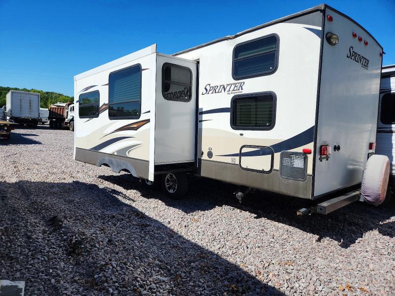 2012 Keystone Sprinter VIN 4YDT27223C1532577 COPART salvage auction — ROOF, WI - CERTIFICATE OF TITLE, sold $3,450 on 2026-07-06 (photo 3)