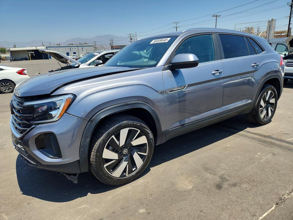 2024 Volkswagen Atlas cross sport VIN 1V2HE2CA2RC236146 COPART salvage auction — FRONT END, Ca - Salvage Certificate (P), sold $11,000 on 2026-07-13 (photo 1)
