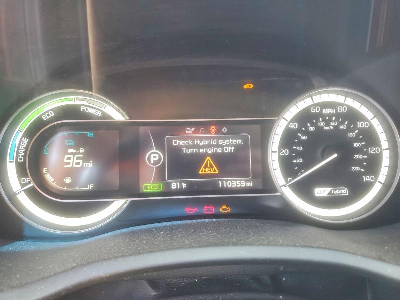 2018 Kia Niro VIN KNDCC3LC6J5119977 COPART salvage auction — MINOR DENT/SCRATCHES, Tn - Certificate Of Title (P), sold $3,450 on 2026-07-23 (photo 9)