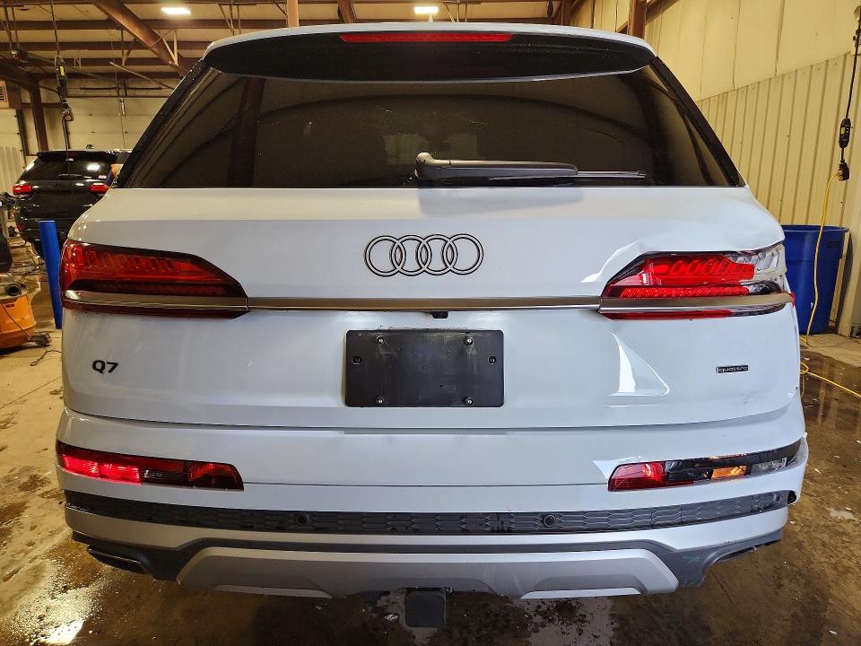 2025 Audi Q7 VIN WA1LVBF75SD029126 COPART salvage auction — REAR END, Pa - Certificate Of Salvage, sold $34,000 on 2026-07-25 (photo 6)