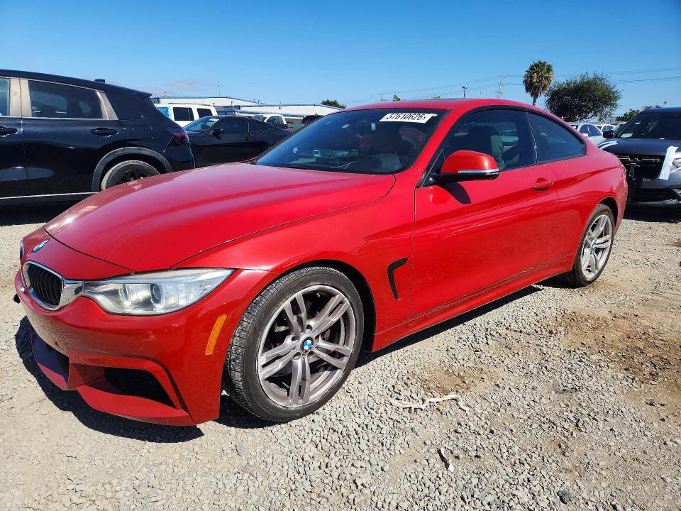 2014 BMW 4er VIN WBA3N3C57EK230442 COPART salvage auction — FRONT END, CA - SALVAGE CERTIFICATE, sold $125 on 2026-07-21 (photo 1)
