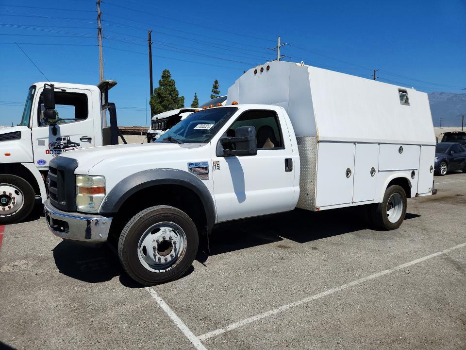 2008 Ford F-550 super duty VIN 1FDAF56R28EB90528 COPART salvage auction — NORMAL WEAR, Ca - Dis/Dlr/Exp Only Clean Title (P), sold $925 on 2026-07-08 (photo 1)