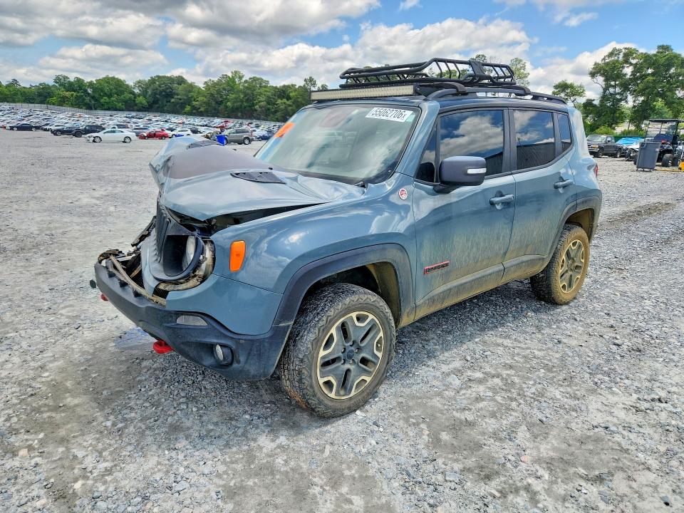 2016 Jeep Renegade VIN ZACCJBCT1GPD48048 COPART salvage auction — FRONT END, Ga - Cert Of Title-Salvage, sold $600 on 2026-07-16 (photo 1)