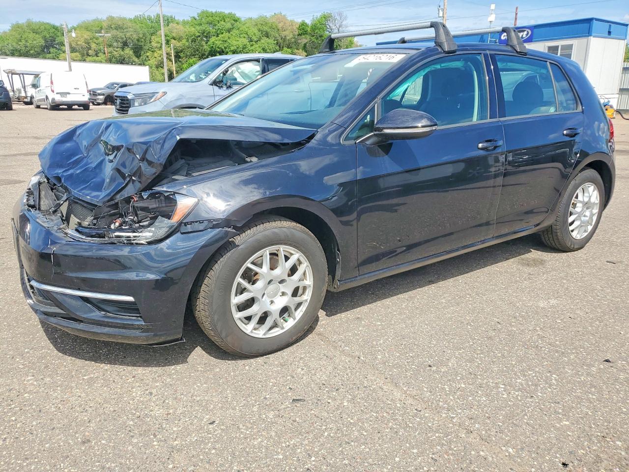 2019 Volkswagen Golf VIN 3VWG57AU5KM002995 COPART salvage auction — Front End, MN - CERT OF TITLE-SALVAGE, sold $3,300 on 2026-07-09 (photo 1)