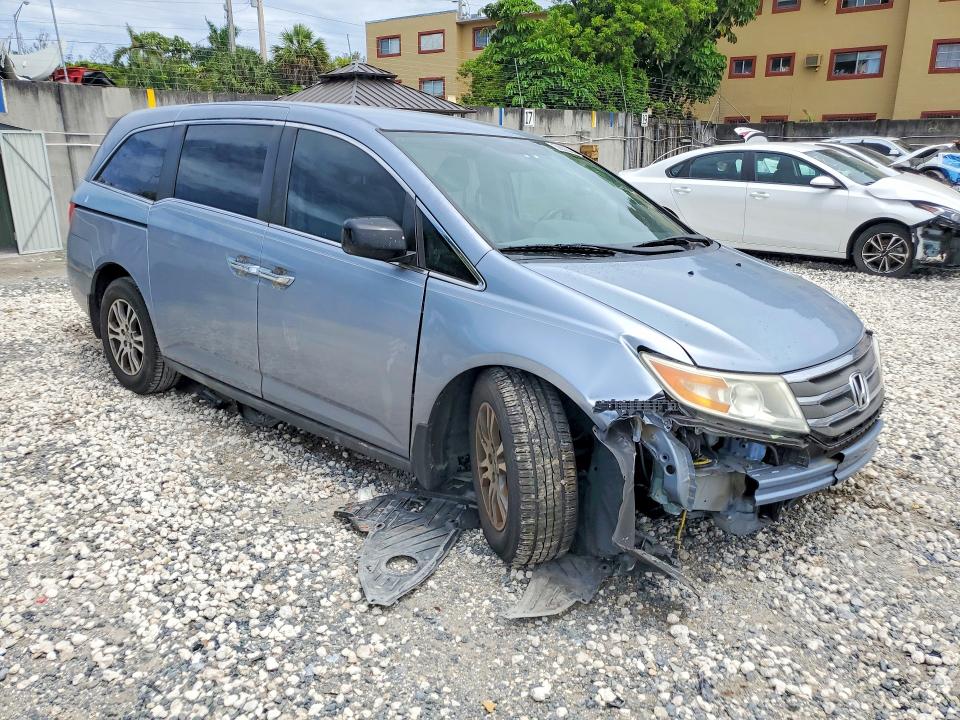 2013 Honda Odyssey VIN 5FNRL5H45DB027673 COPART salvage auction — FRONT END, Fl - Cert Of Title Slvg Rebuildable, sold $1,050 on 2026-07-02 (photo 4)