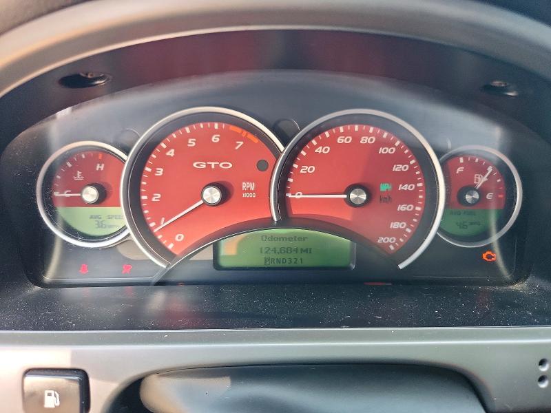 2006 Pontiac Gto VIN 6G2VX12UX6L820026 COPART salvage auction — WATER/FLOOD, Al - Cert Of Title-Flood Salvage, sold $250 on 2026-07-27 (photo 9)