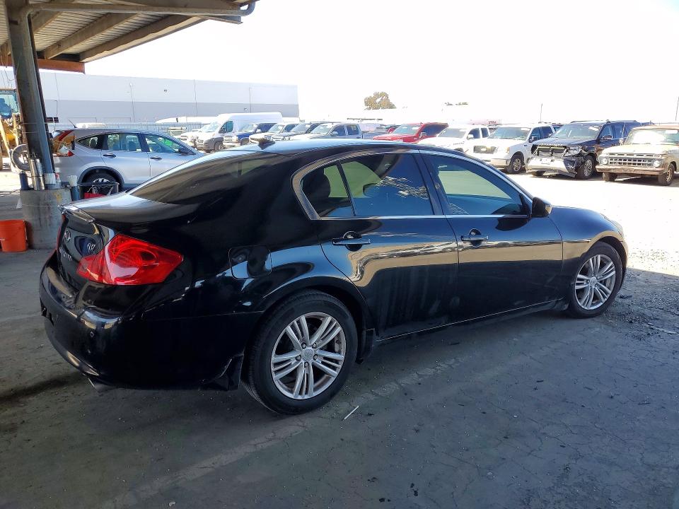 2013 Infiniti VIN JN1CV6AP4DM714275 COPART salvage auction — MINOR DENT/SCRATCHES, Ca - Dlr/Dis/Exp Only Salvage Title, sold $2,750 on 2026-07-21 (photo 3)