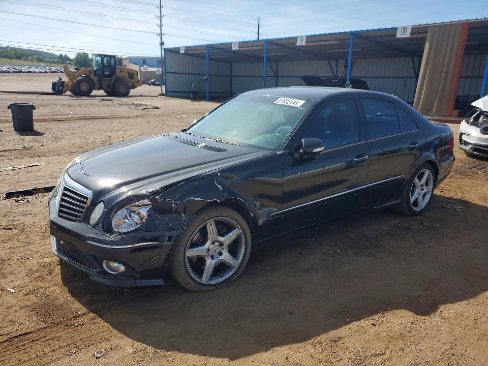 2009 Mercedes-benz E-class VIN WDBUF87X59B391583 COPART salvage auction — FRONT END, CO - SALVAGE TITLE (P), sold $425 on 2026-08-17 (photo 1)