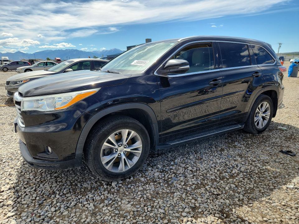 2014 Toyota Highlander VIN 5TDJKRFH6ES061857 COPART salvage auction — MINOR DENT/SCRATCHES, Ut - Certificate Of Title, sold $8,000 on 2026-07-24 (photo 1)