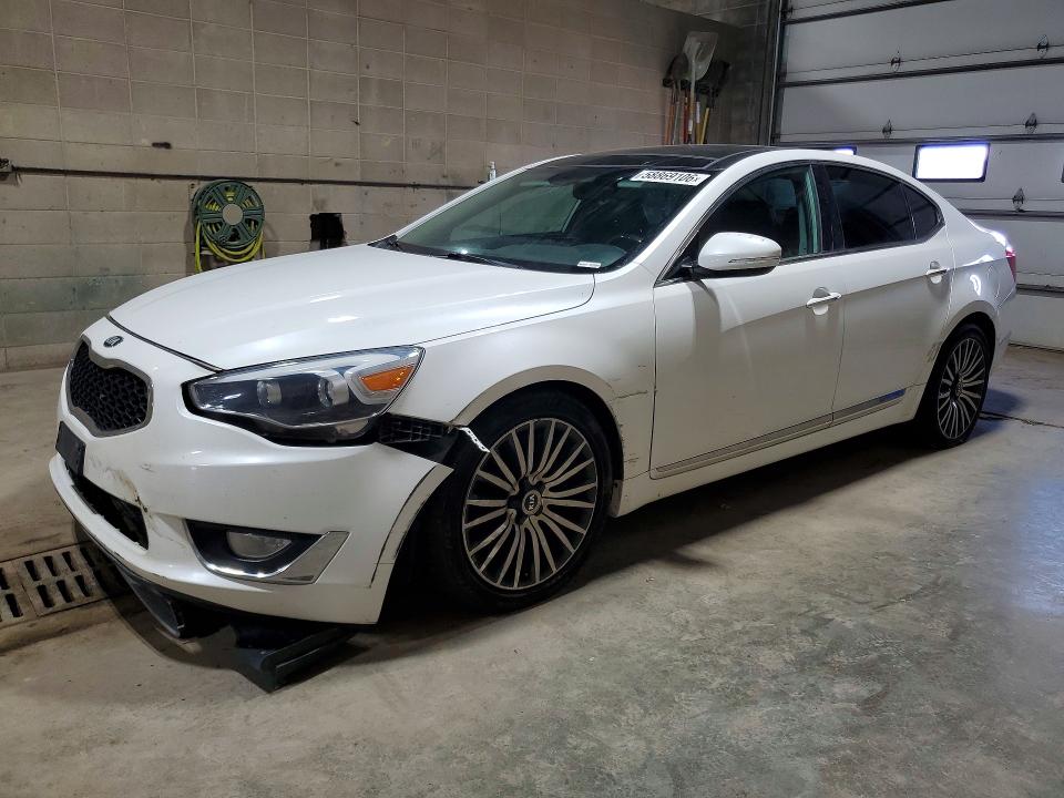 2014 Kia Cadenza VIN KNALN4D74E5129363 COPART salvage auction — UNDERCARRIAGE, Wv - Certificate Of Title, sold $1,000 on 2026-07-28 (photo 1)