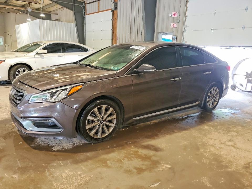 2017 Hyundai Sonata VIN 5NPE34AFXHH481526 COPART salvage auction — ENGINE BURN, Pa - Certificate Of Salvage, sold $925 on 2026-07-02 (photo 1)