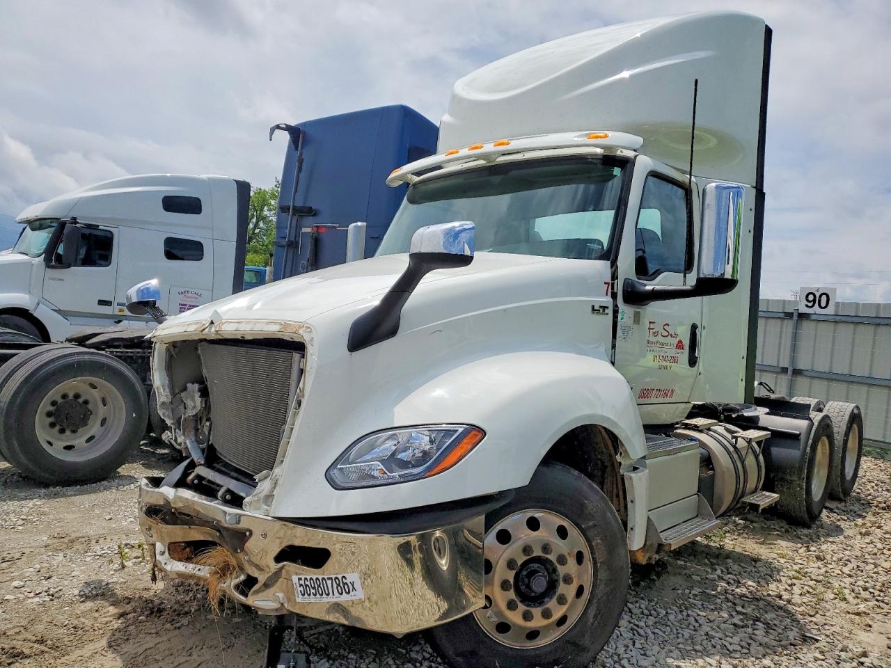 2021 International LT VIN 3HSDZAPR8MN597341 COPART salvage auction — Front End, KY - CERT OF TITLE-SALVAGE, sold $8,500 on 2026-07-09 (photo 2)