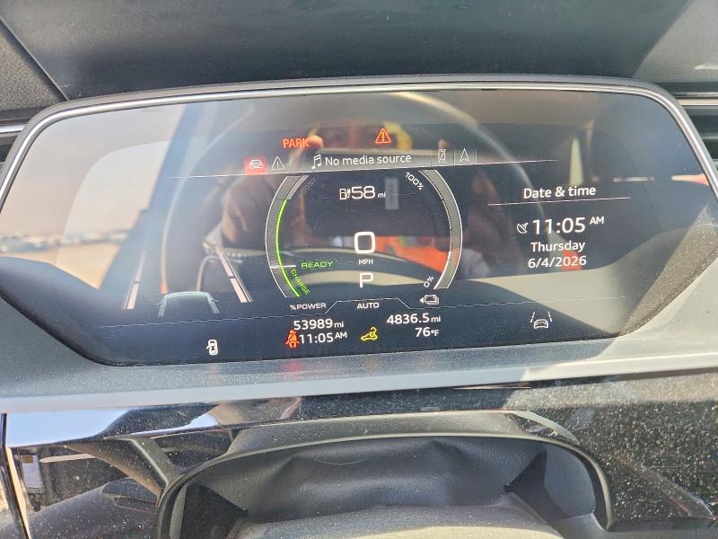 2021 Audi E-tron VIN WA1AAAGE6MB024641 COPART salvage auction — SIDE, CA - SALVAGE CERTIFICATE, sold $9,200 on 2026-07-24 (photo 9)