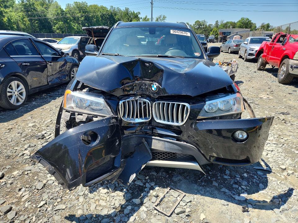 2013 BMW X3 VIN 5UXWX9C53D0D00012 COPART salvage auction — FRONT END, Md - Cert Of Salvage > 75% Damage, sold $550 on 2026-07-07 (photo 5)