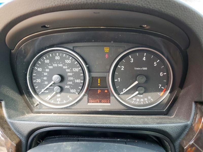 2007 BMW 3 series VIN WBAVA33567PV67534 COPART salvage auction — WATER/FLOOD, Tx - Salvage Title-Flood Damage (P), sold $575 on 2026-07-17 (photo 9)