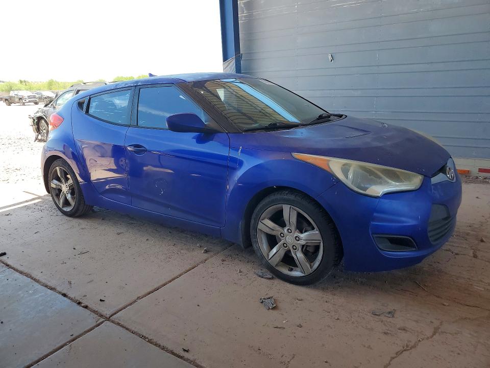 2012 Hyundai Veloster VIN KMHTC6AD8CU082559 COPART salvage auction — MINOR DENT/SCRATCHES, Az - Certificate Of Title, sold $575 on 2026-07-28 (photo 4)