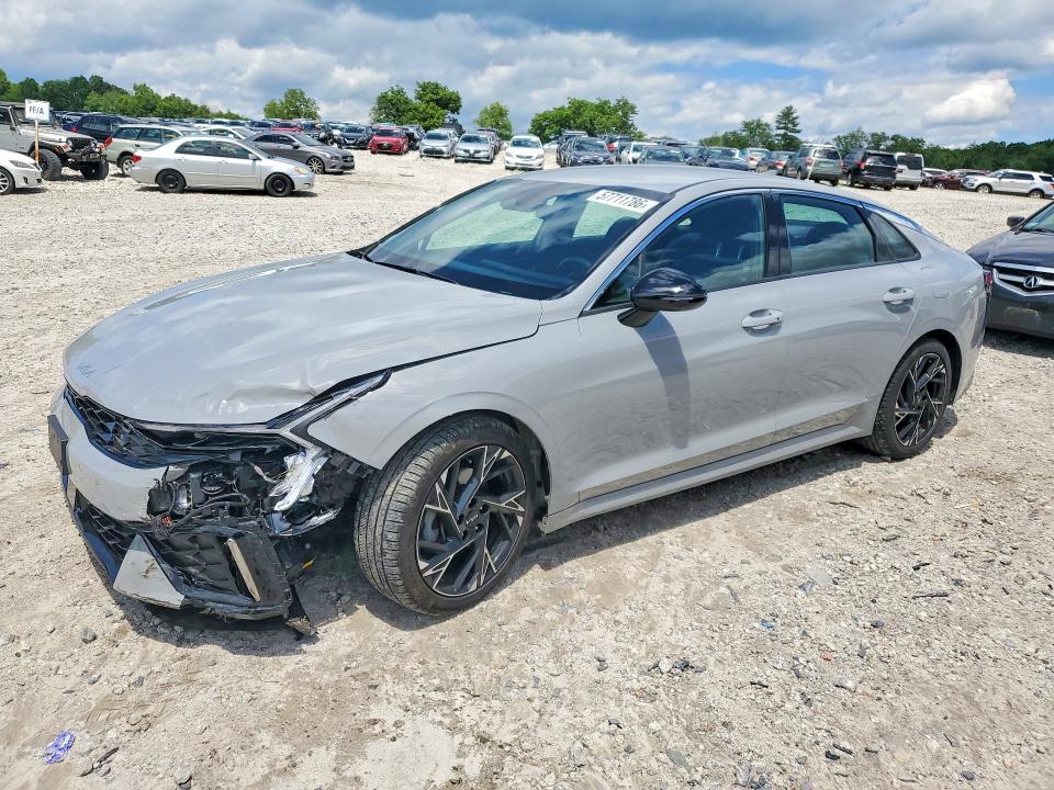 2025 Kia K5 VIN KNAG64J77S5298596 COPART salvage auction — FRONT END, Ma - Cert Of Title-Salvage, sold $9,000 on 2026-07-08 (photo 1)