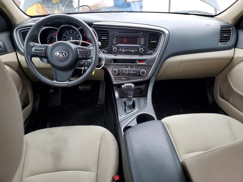2014 Kia Optima VIN 5XXGM4A77EG265347 COPART salvage auction — FRONT END, Ca - Dis/Dlr/Exp Only Clean Title, sold $650 on 2026-07-10 (photo 8)
