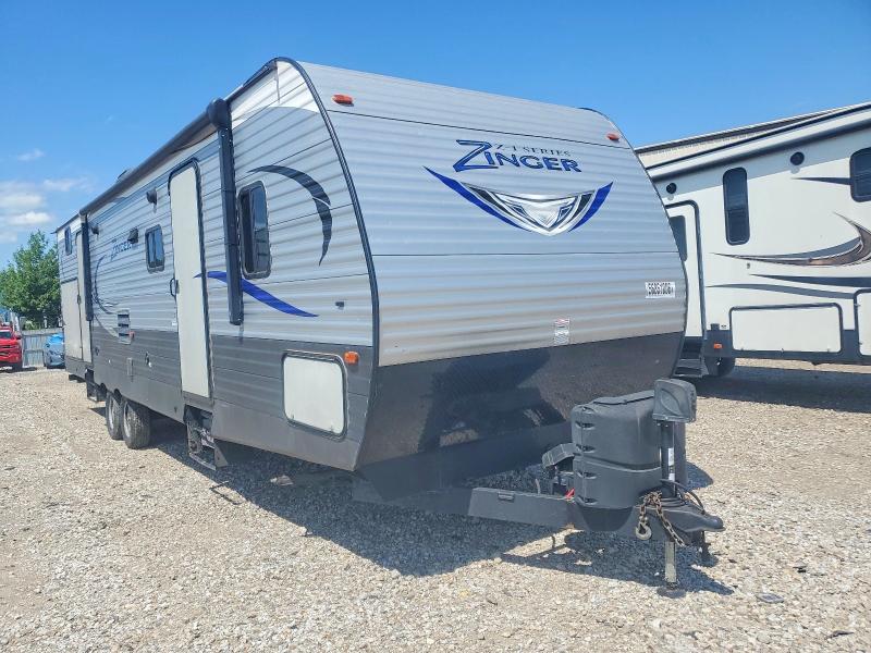 2018 Keystone Zinger VIN 4YDT32824JS370358 COPART salvage auction — HAIL, MO - SALVAGE CERTIFICATE OF TITLE, sold $8,600 on 2026-07-16 (photo 1)