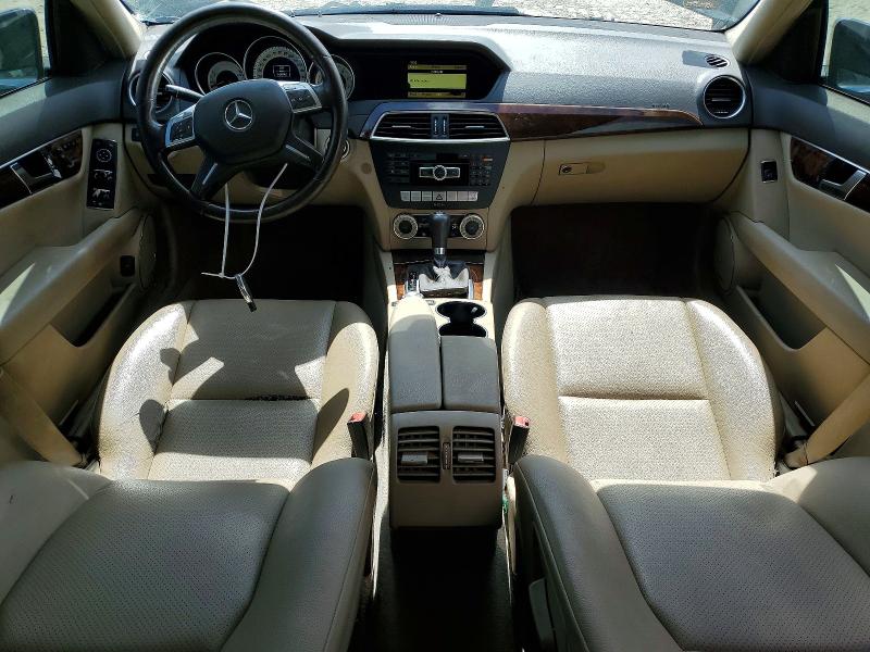 2012 Mercedes-benz C-klasse VIN WDDGF4HB5CA654653 COPART salvage auction — FRONT END, Tx - Salvage Vehicle Title, sold $600 on 2026-07-10 (photo 8)