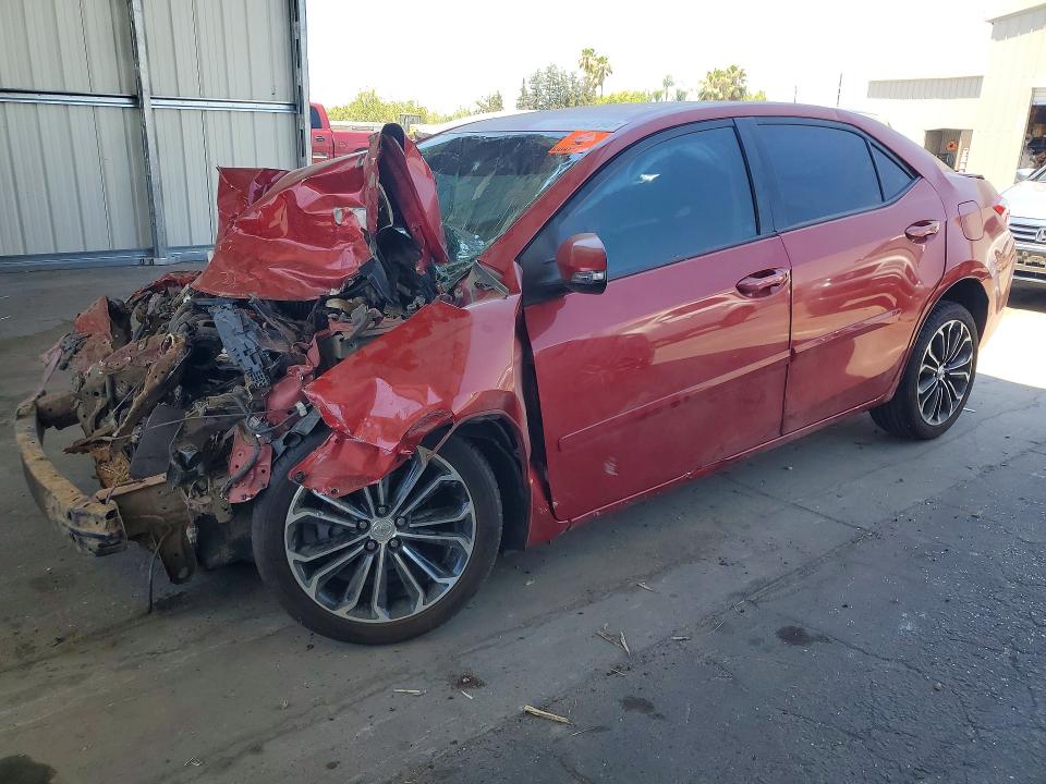 2015 Toyota Corolla VIN 5YFBURHE3FP349038 COPART salvage auction — FRONT END, Ca - Salvage Certificate, sold $875 on 2026-07-09 (photo 1)