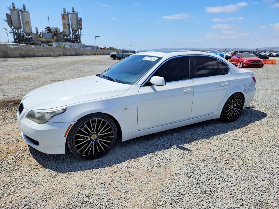 2008 BMW 5er VIN WBANU53548CT11940 COPART salvage auction — FRONT END, Ca - Salvage Certificate, sold $125 on 2026-07-21 (photo 1)