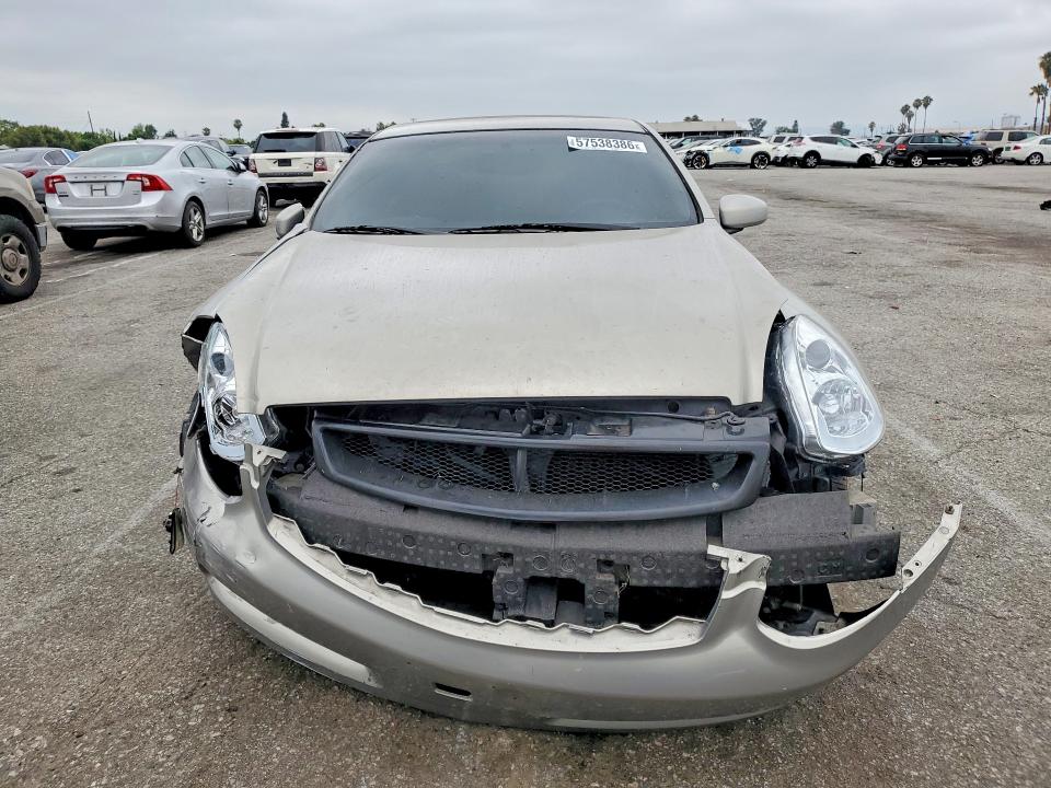 2004 Infiniti G35 VIN JNKCV54E04M814549 COPART salvage auction — FRONT END, Ca - Salvage Certificate, sold $575 on 2026-07-02 (photo 5)