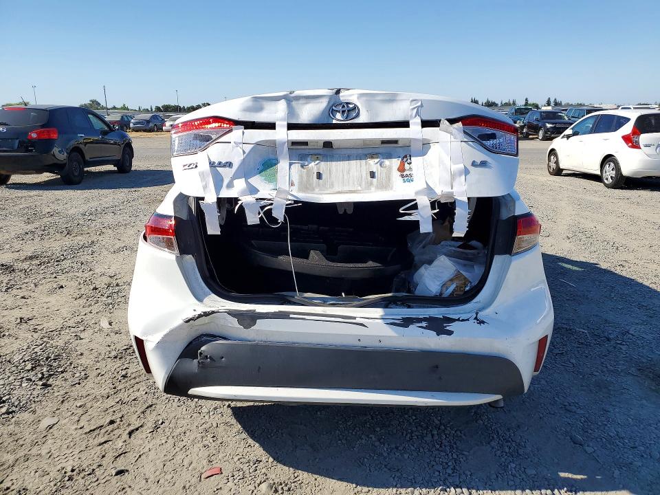 2021 Toyota VIN 5YFEPMAE1MP189241 COPART salvage auction — REAR END, Ca - Salvage Certificate, sold $6,000 on 2026-07-14 (photo 6)