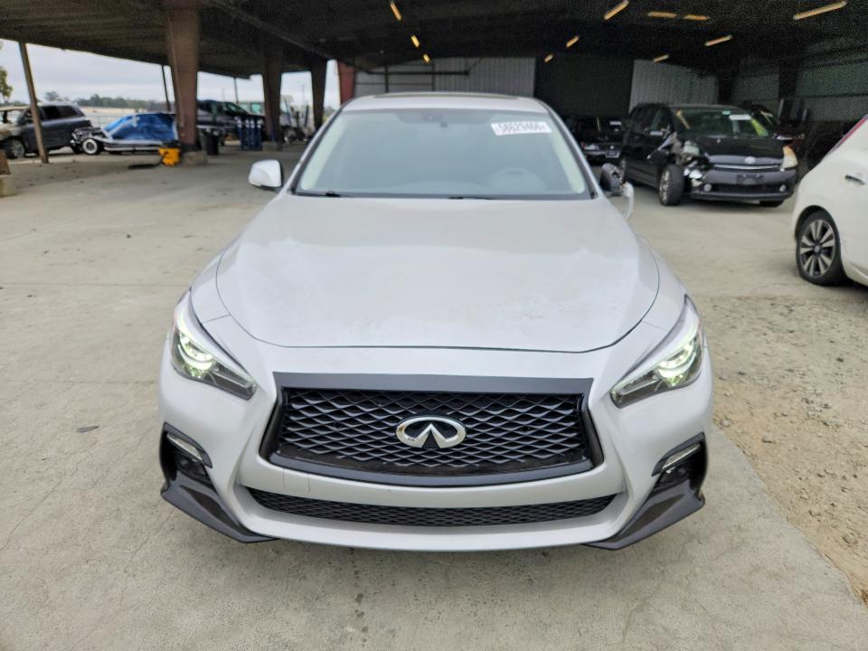 2019 Infiniti Q50 VIN JN1EV7APXKM519194 COPART salvage auction — REAR END, CA - SALVAGE CERTIFICATE, sold $4,550 on 2026-07-02 (photo 5)