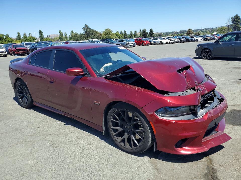 2019 Dodge Charger VIN 2C3CDXGJ0KH668103 COPART salvage auction — FRONT END, Ca - Salvage Certificate, sold $12,500 on 2026-07-31 (photo 4)