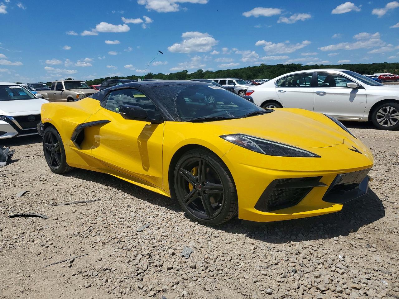 2026 Chevrolet Corvette Stingray VIN 1G1YB3D48T5106689 COPART salvage auction — Rear End, MO - SALVAGE CERTIFICATE OF TITLE, sold $64,000 on 2026-07-07 (photo 4)