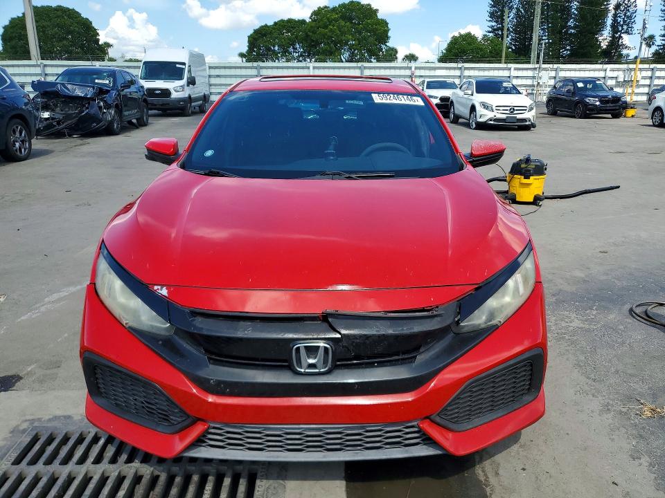 2017 Honda Civic VIN SHHFK7H56HU224138 COPART salvage auction — FRONT END, Fl - Cert Of Title-Rebuilt, sold $3,000 on 2026-07-08 (photo 5)