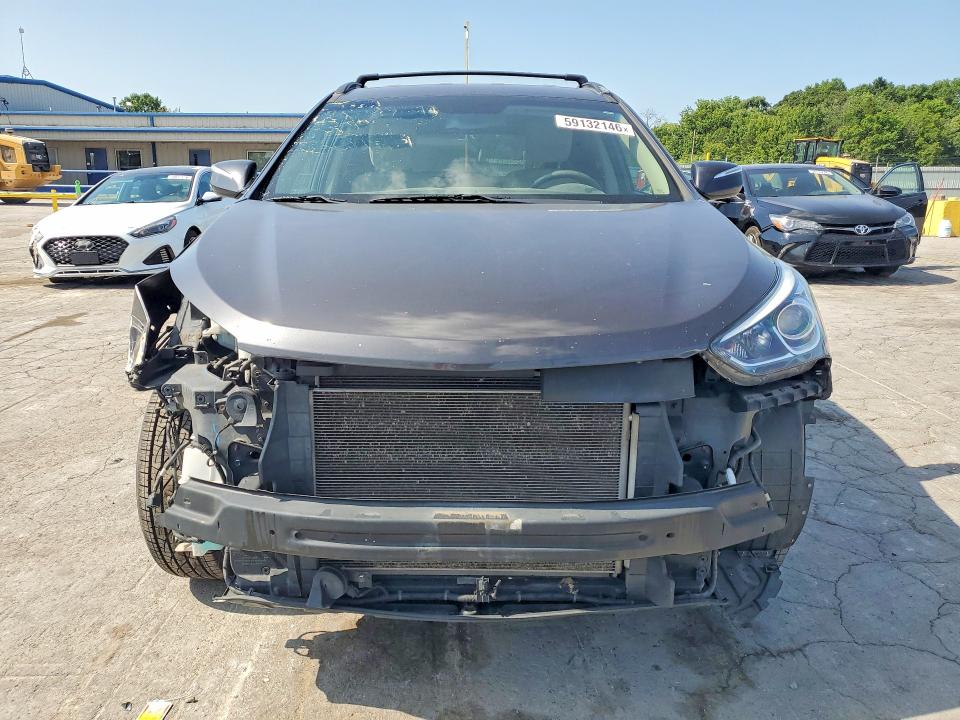 2018 Hyundai Santa fe VIN 5XYZU3LB9JG520767 COPART salvage auction — FRONT END, Tn - Salvage Certificate, sold $4,000 on 2026-07-08 (photo 5)